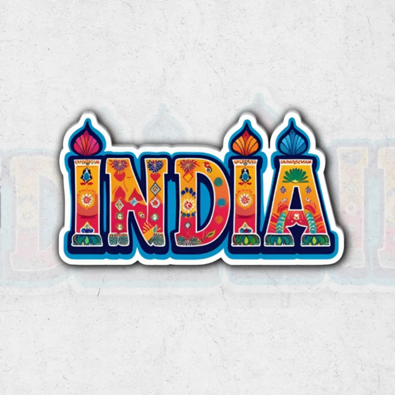 India country (SK Exclusive)- glossy vinyl sticker