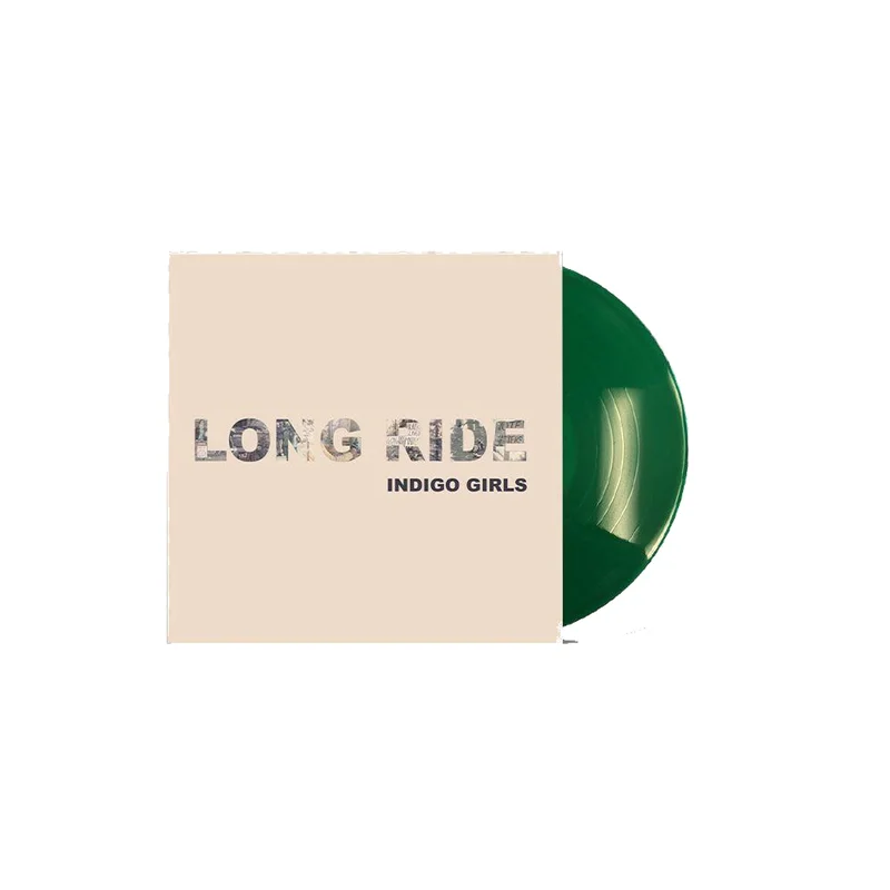 INDIGO GIRLS 'LONG RIDE, LOOK LONG' 7" SINGLE - TRANSLUCENT GREEN
