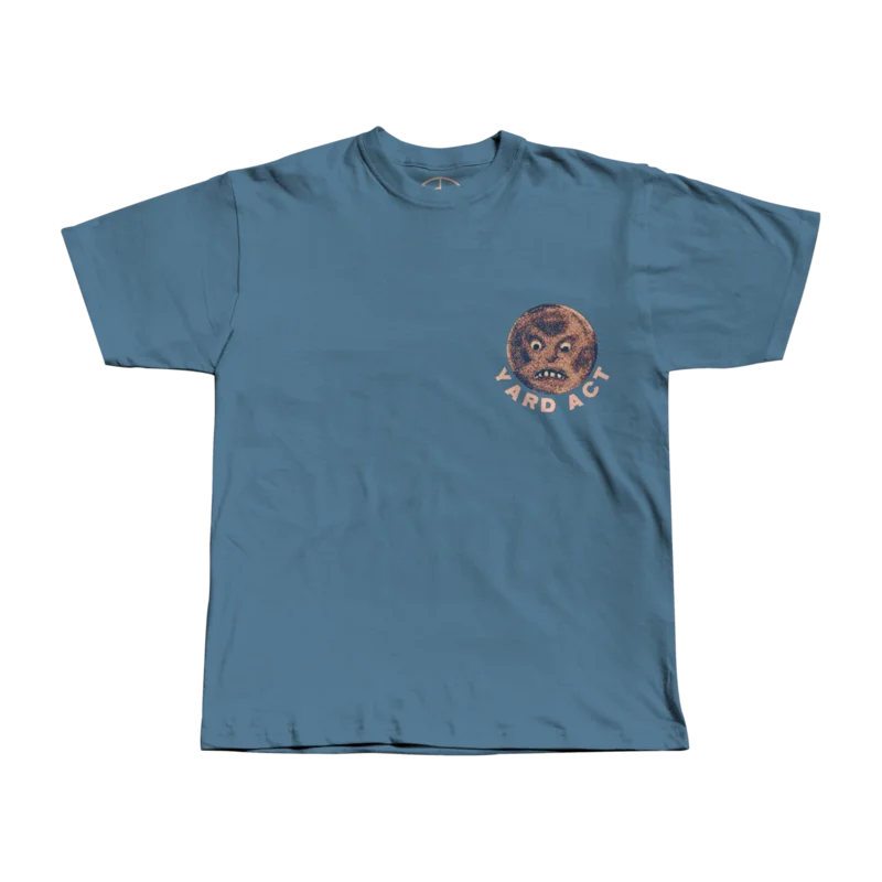 Inverted Burning Man T-Shirt Blue / Coral