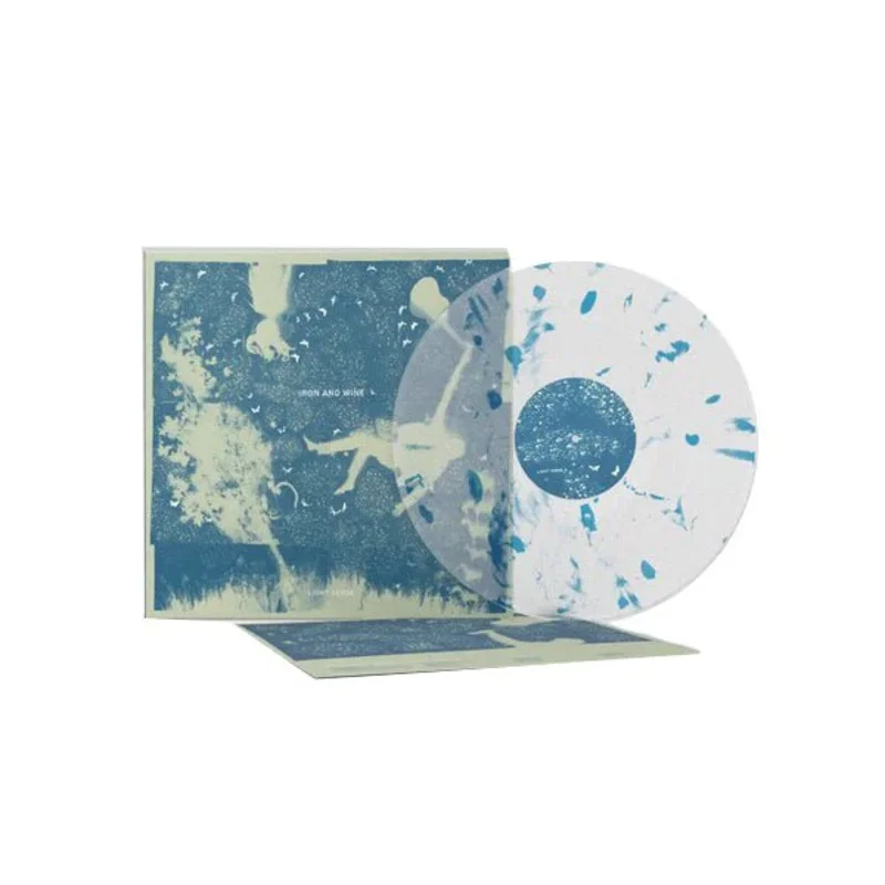 IRON AND WINE - LIGHT VERSE - CLEAR WITH BLUE SWIRL COLOR - VINYL LP