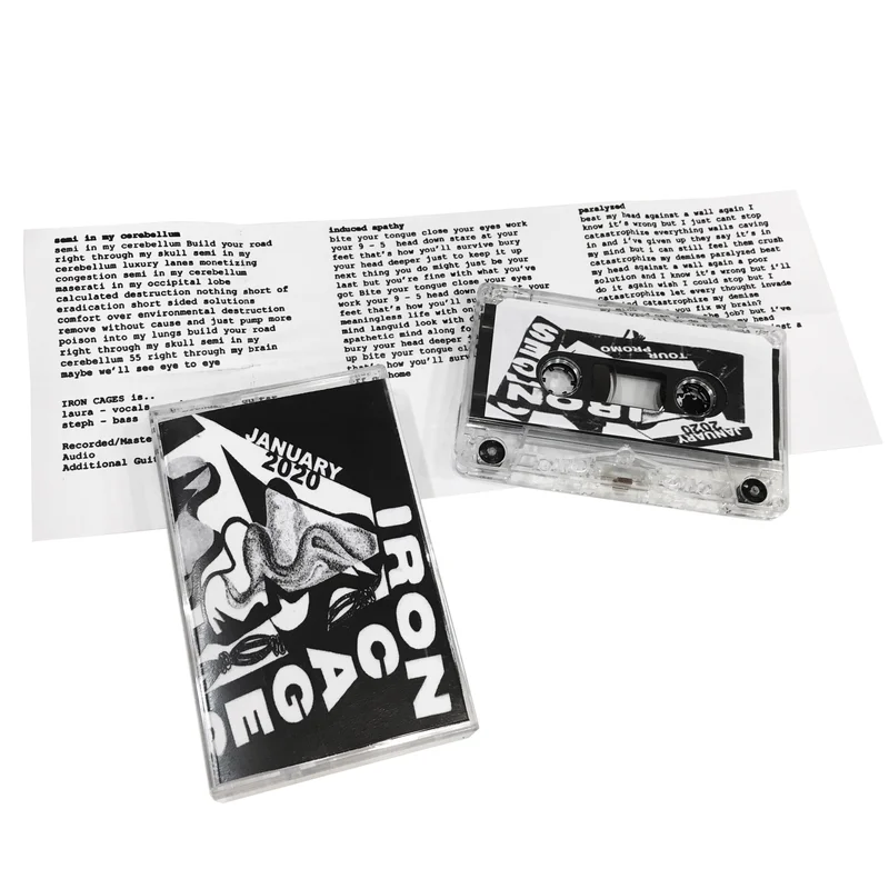 Iron Cages: January 2020 Tour promo cassette