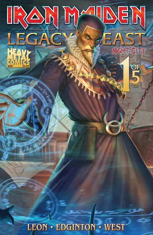 IRON MAIDEN LEGACY O/T BEAST VOL 2 NIGHT CITY #1 (COVER B CASAS) COMIC BOOK