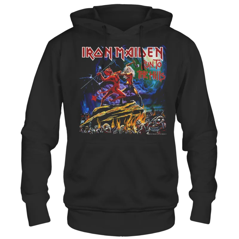 IRON MAIDEN RUN TO HILLS BLK HDY F/B black