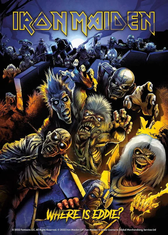 IRON MAIDEN: WHERE'S EDDIE? - THE OFFICIAL SEEK & FIND BOOK - SOFTCOVER