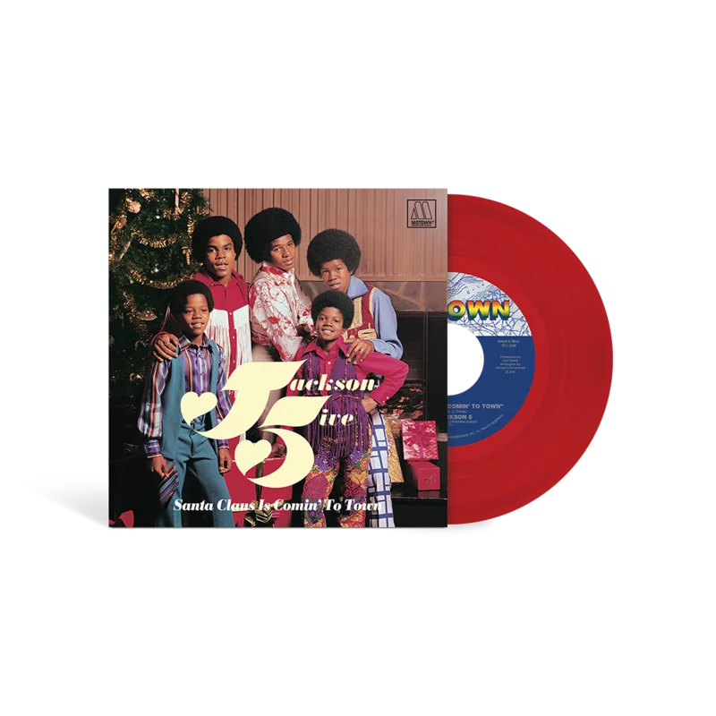 JACKSON 5 - SANTA CLAUS IS COMIN' TO TOWN - LIMITED EDITION - RED COLOR - 7" VINYL SINGLE