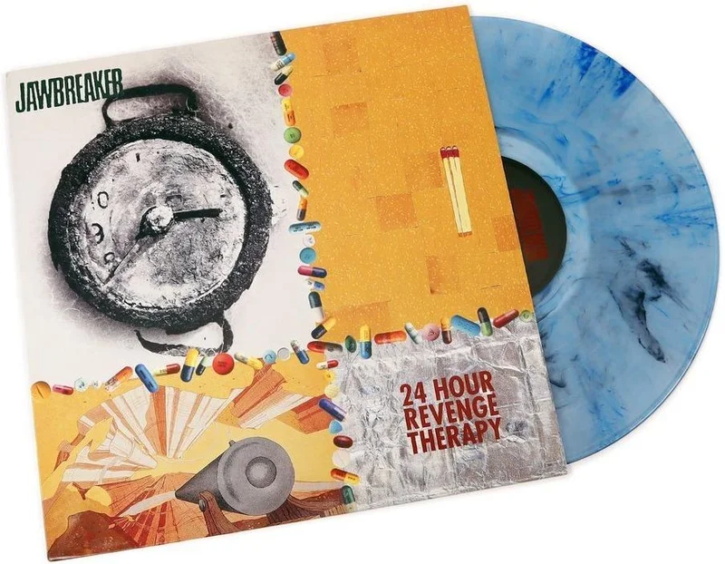 JAWBREAKER '24 HOUR REVENGE THERAPY' LP BLUE/BLACK SWIRL