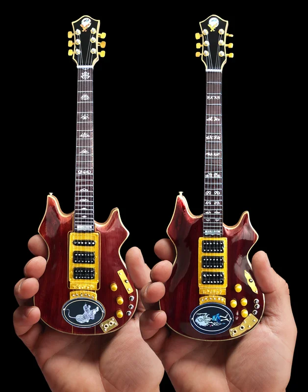 JERRY GARCIA - TIGER & ROSEBUD - SET OF 2 MINI GUITARS