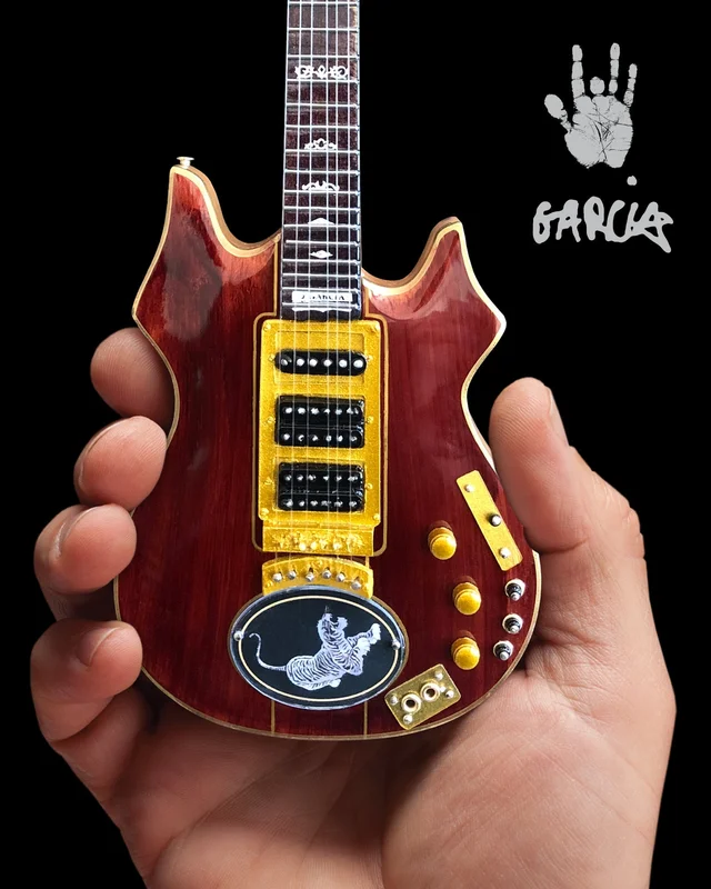 JERRY GARCIA TIGER TRIBUTE MINI GUITAR REPLICA - OFFICIALLY LICENSED