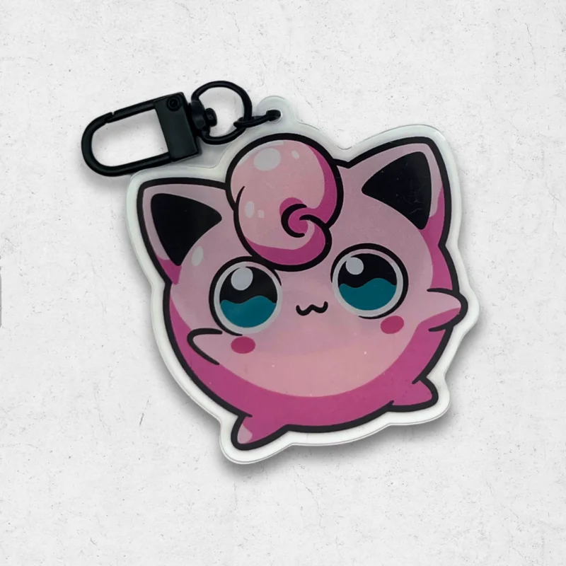 JigglyPuff pokmon acrylic keychain