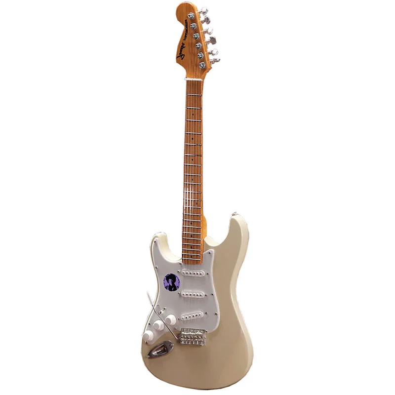 JIMI HENDRIX - FENDER STRAT CREAM REVERSE HEADSTOCK MINI GUITAR