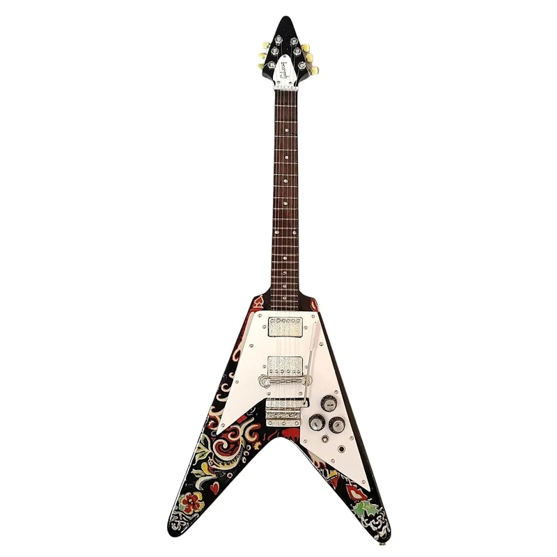 JIMI HENDRIX - GIBSON PSYCHEDELIC FLYING V - MINI GUITAR