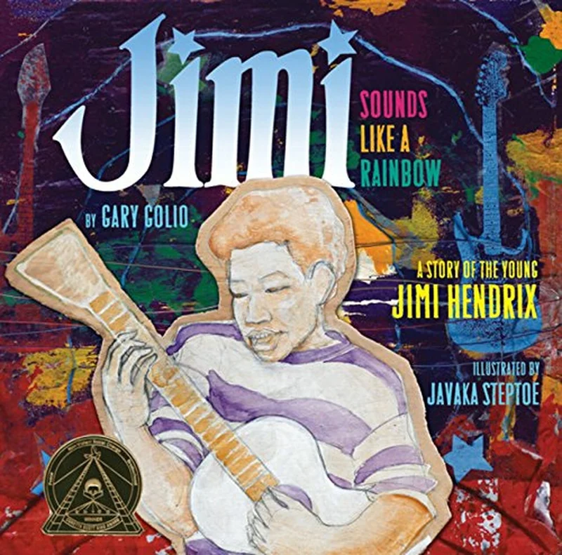 JIMI HENDRIX - SOUNDS LIKE A RAINBOW - HARDCOVER - PICTURE BOOK