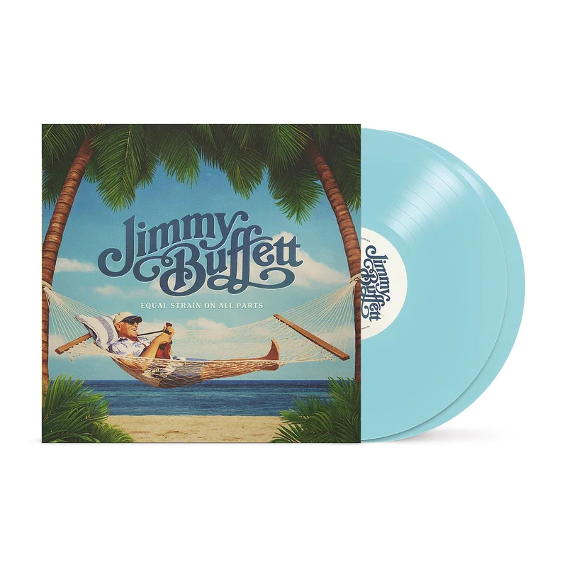 JIMMY BUFFETT - EQUAL STRAIN ON ALL PARTS - LIGHT BLUE COLOR - 2-LP - VINYL LP