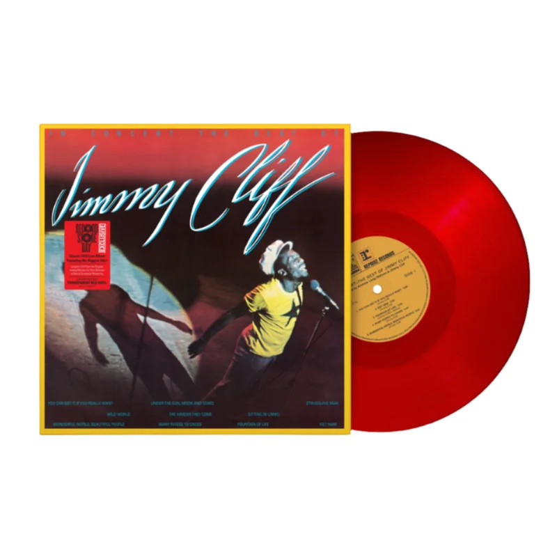 JIMMY CLIFF - IN CONCERT: THE BEST OF JIMMY CLIFF - TRANSPARENT RED COLOR - VINYL LP