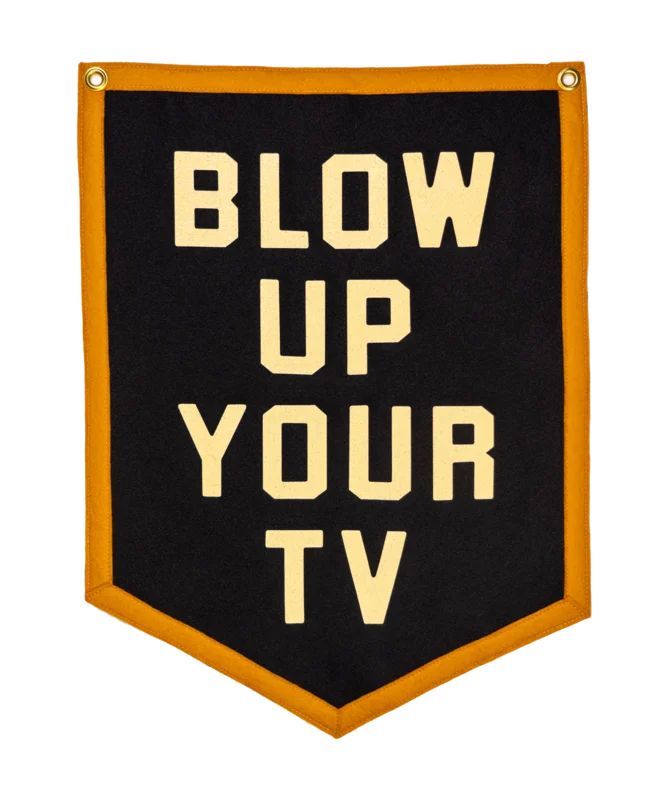 JOHN PRINE x OXFORD PENNANT - BLOW UP YOUR TV CAMP FLAG