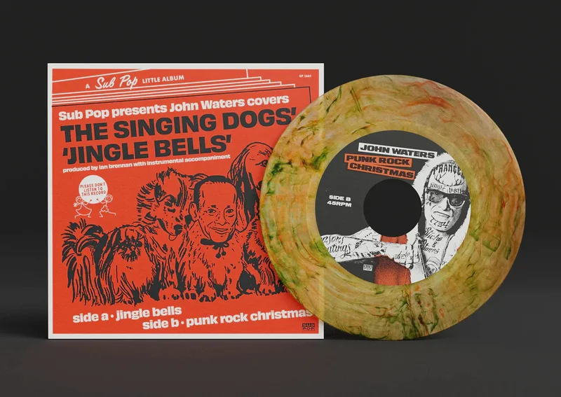 JOHN WATERS 'JINGLE BELLS/IT'S A PUNK ROCK CHRISTMAS' 7"