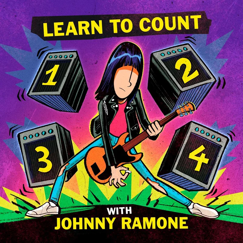 JOHNNY RAMONE - LEARN TO COUNT 1-2-3-4 WITH JOHNNY RAMONE - BOARD BOOK
