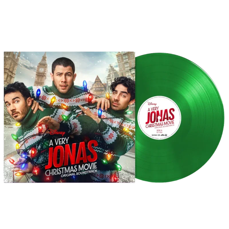 JONAS BROTHERS - A VERY JONAS CHRISTMAS MOVIE - ORIGINAL SOUNDTRACK - GREEN COLOR - VINYL LP