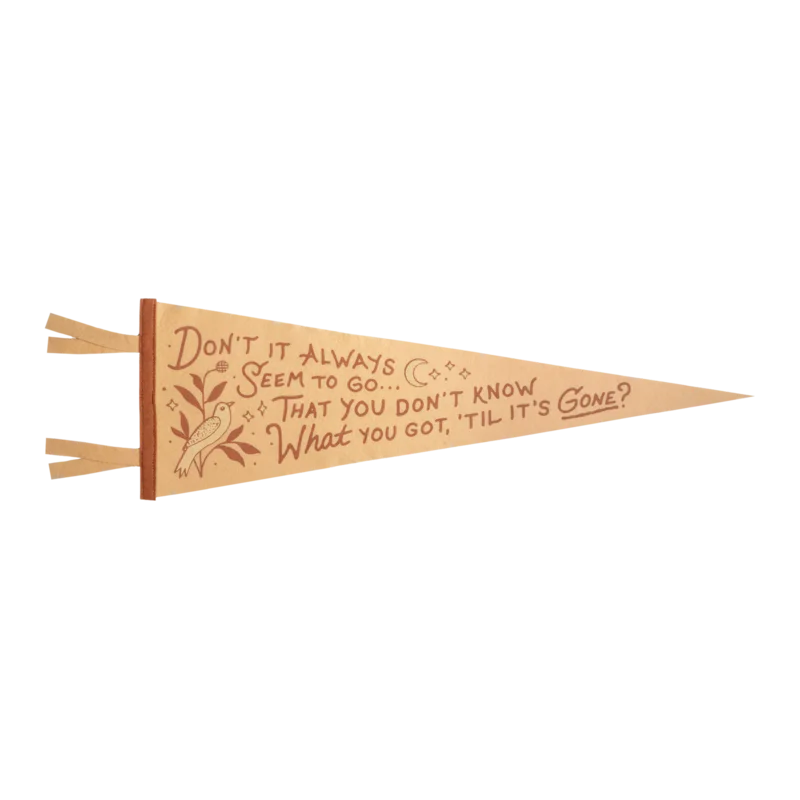JONI MITCHELL - BIG YELLOW TAXI PENNANT