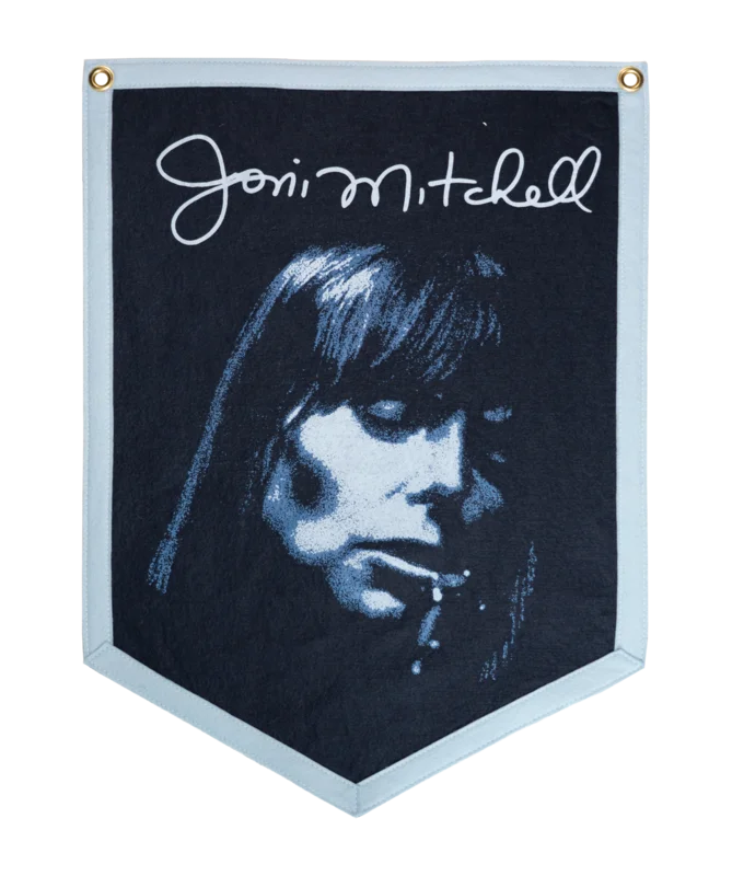 JONI MITCHELL - BLUE ALBUM COVER CAMP FLAG
