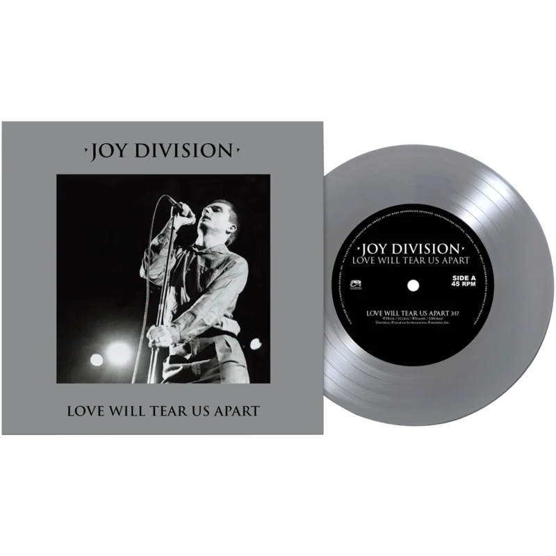 JOY DIVISION 'LOVE WILL TEAR US APART' SILVER 7" SINGLE