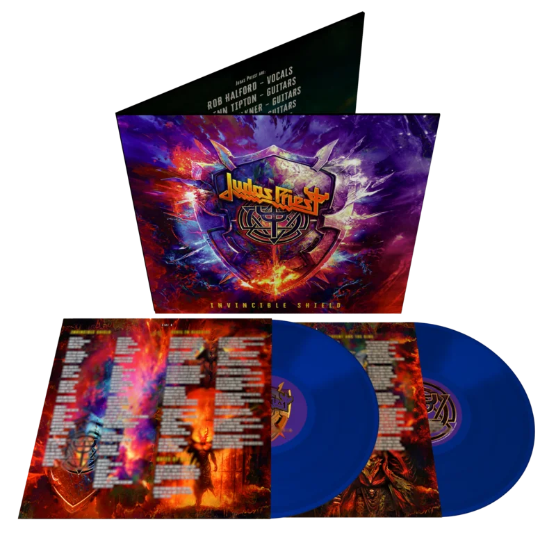 JUDAS PRIEST INVINCIBLE SHIELD 2LP - LTD. 1000 - BLUE