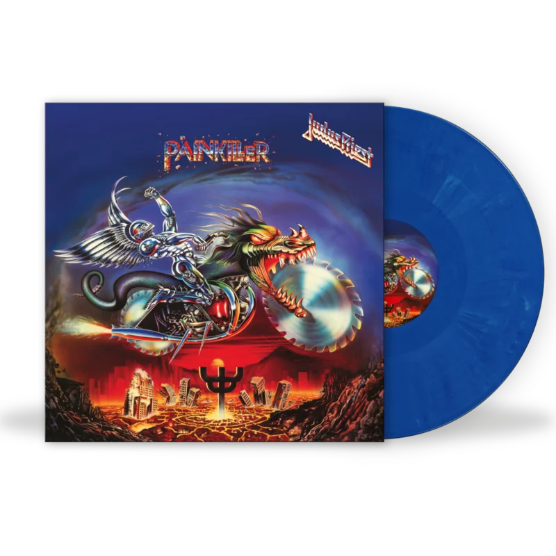 JUDAS PRIEST PAINKILLER 35TH ANNIVERSARY LP - LTD. - BLUE