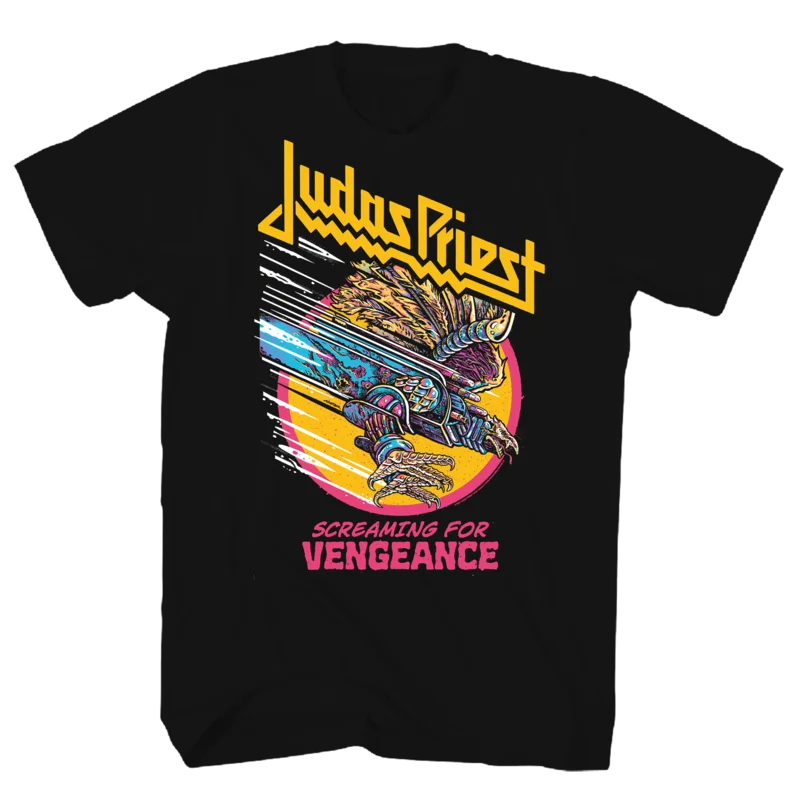 JUDAS PRIEST VENGEANCE BLACK T-SHIRT BLACK