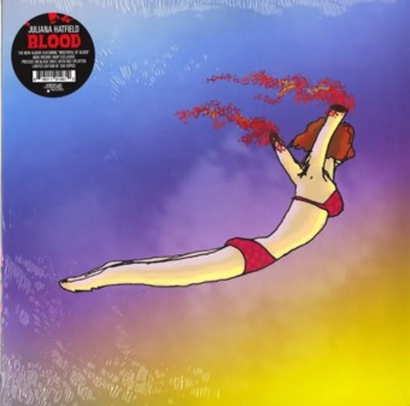 JULIANA HATFIELD 'BLOOD' SUNBURST SPLATTER LP