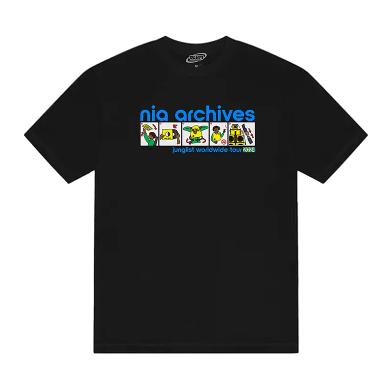 Junglist On Tour Black T-Shirt