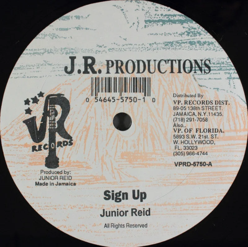 Junior Reid: Sign Up / Murder The Man 12"