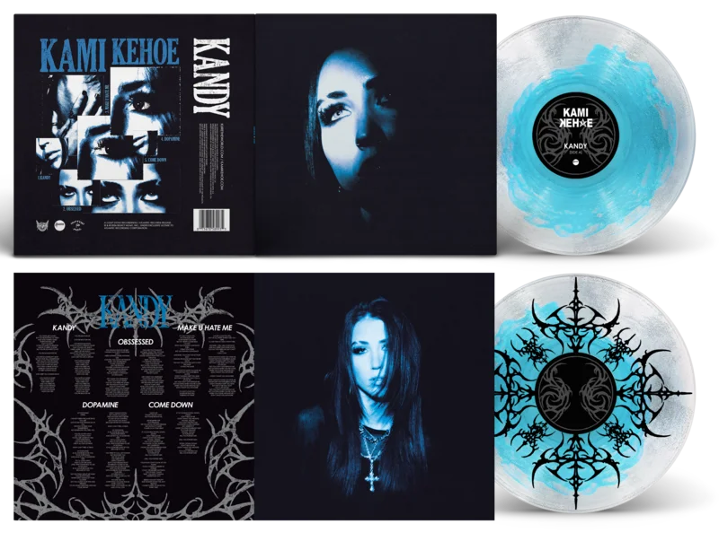 KAMI KEHOE 'KANDY' EP (Exclusive  Only 500 Made, Blue & Silver Sparkle w/ Silk Screen B-Side Vinyl)