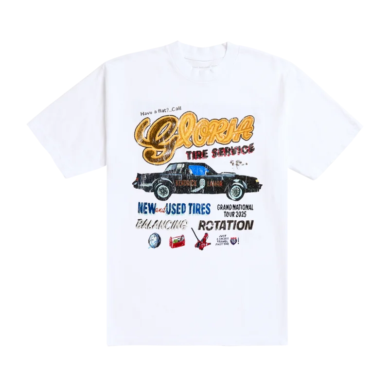 Kendrick Lamar Gloria Tire Service LATAM T-Shirt