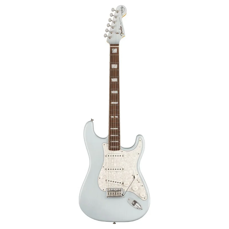 KENNY WAYNE SHEPHERD - FENDER STRAT TRANSPARENT FADED SONIC BLUE - MINI GUITAR