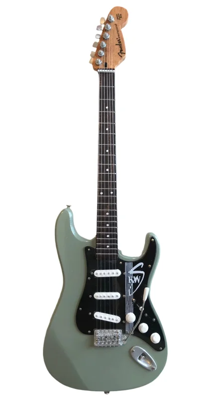 KENNY WAYNE SHEPHERD - SIGNATURE FENDER STRAT KWS GREEN - MINI GUITAR