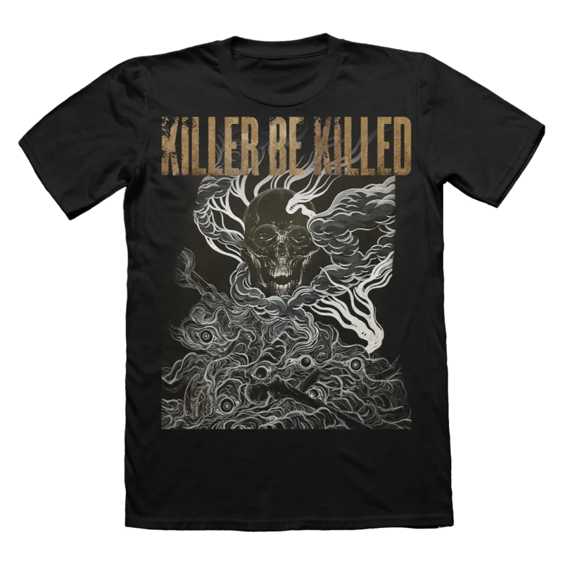 KILLER BE KILLED ARTIST SERIES : ZAC SHEINBAUM 'SMOKESKULL' T-SHIRT ON BLACK
