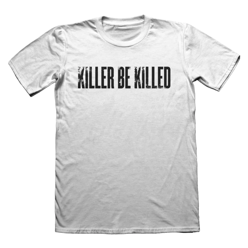 KILLER BE KILLED LOGO ON WHITE - T-SHIRT