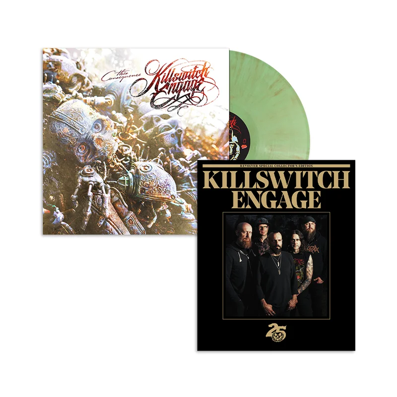 KILLSWITCH ENGAGE THIS CONSEQUENCE LP - EXCLUSIVE - LTD. 500 - ENGULFING MOSS + REVOLVER SPECIAL COLLECTOR'S EDITION DELUXE MAGAZINE