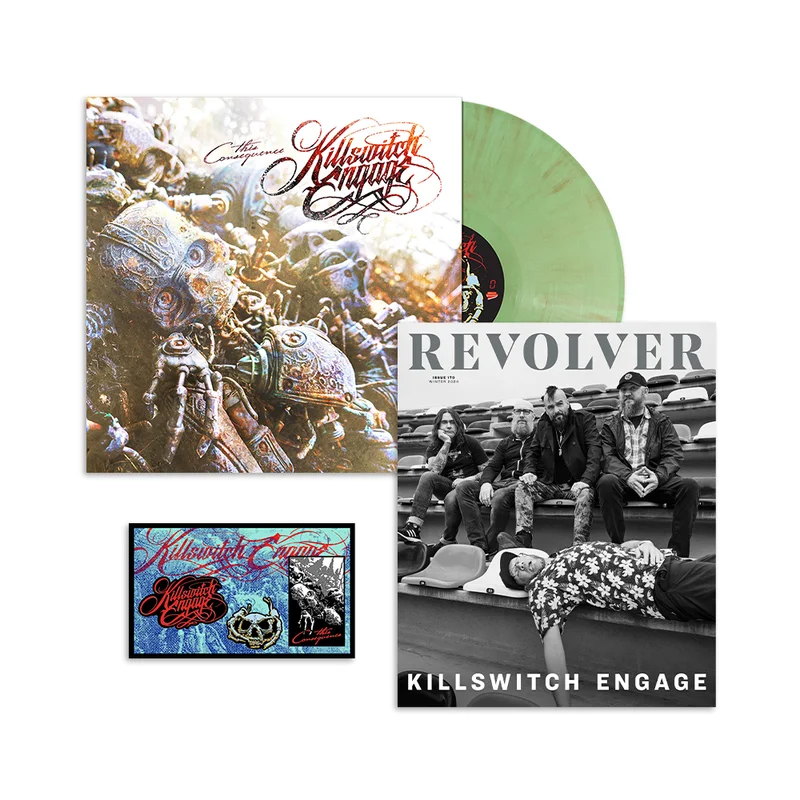 KILLSWITCH ENGAGE THIS CONSEQUENCE LP - EXCLUSIVE - LTD. 500 - ENGULFING MOSS + REVOLVER WINTER 2024 ISSUE & ENAMEL PIN SET