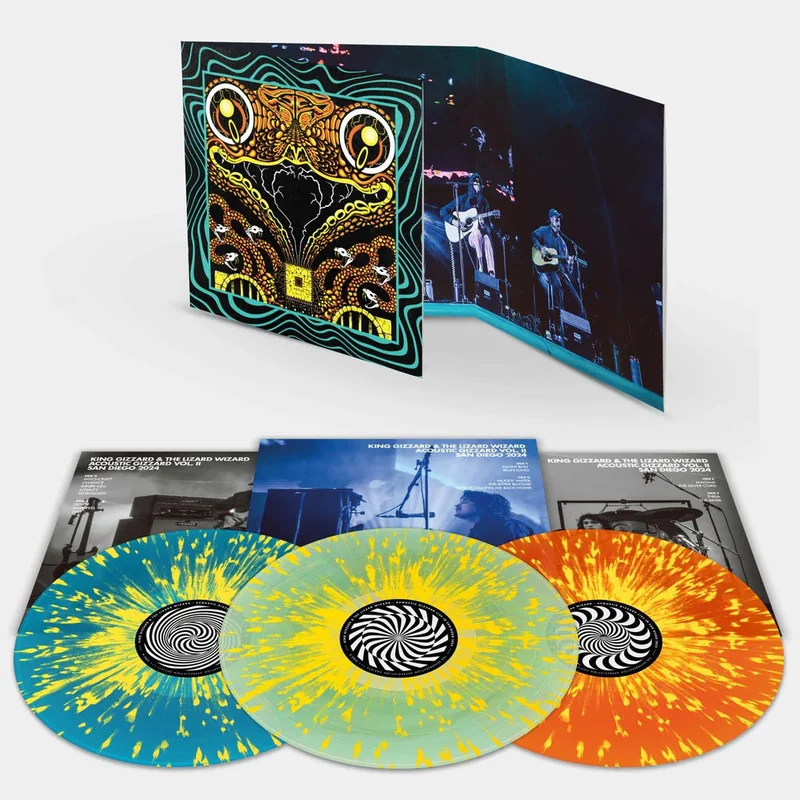 KING GIZZARD & THE LIZARD WIZARD 'ACOUSTIC GIZZARD VOL. II - LIVE IN SAN DIEGO 24' 3LP - TRIPLE GATEFOLD - SPLATTER