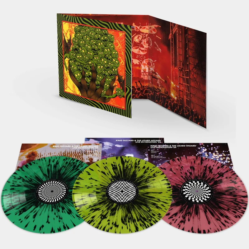 KING GIZZARD & THE LIZARD WIZARD 'LIVE IN HOUSTON '24' 3LP - TRIPLE GATEFOLD - SPLATTER