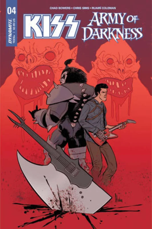 KISS ARMY OF DARKNESS #4 (COVER A STRAHM) COMIC BOOK