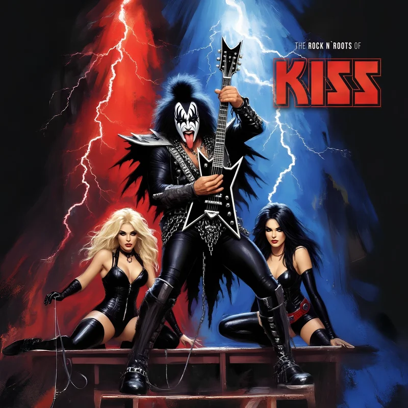 KISS 'THE ROCK N' ROOTS OF KISS' LP - LTD.
