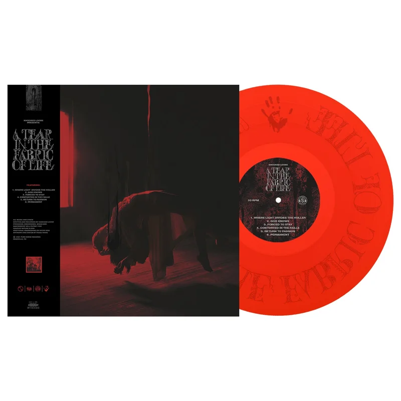KNOCKED LOOSE A TEAR IN THE FABRIC OF LIFE EP - EXCLUSIVE - LTD. 500 - TRANSLUCENT BLOOD RED