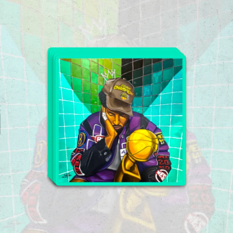 Kobe bryant "Jobs not finished" - holographic sticker