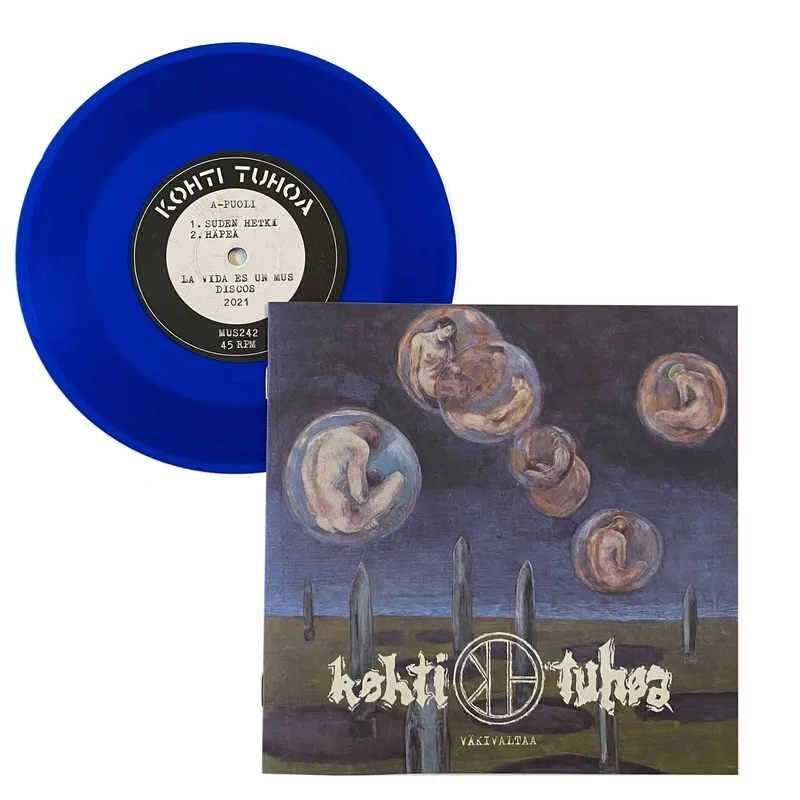 Kohti Tuhoa: Vakivaltaa 7" Blue Vinyl