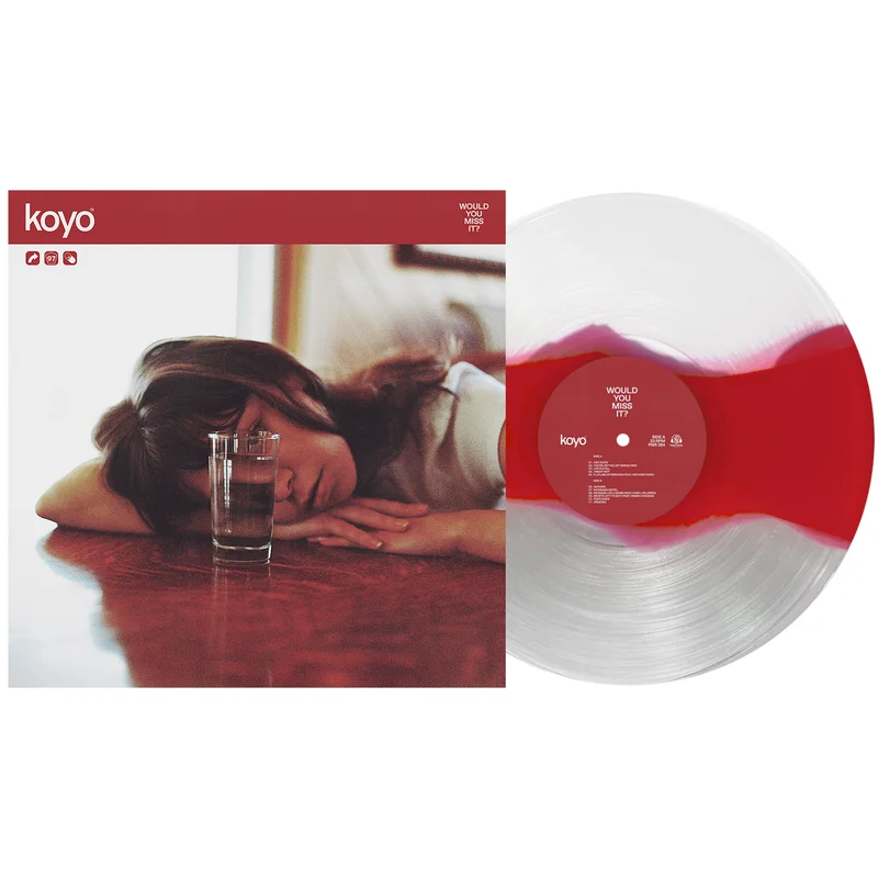 KOYO WOULD YOU MISS IT? LP (Limited Edition  Only 250 Made, White / Maroon / Clear Tri-Stripe Vinyl)