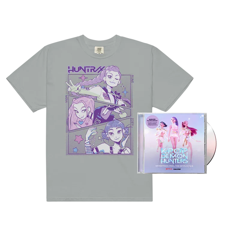 KPop Demon Hunters (Soundtrack from the Netflix Film) CD + HUNTR/X T-Shirt