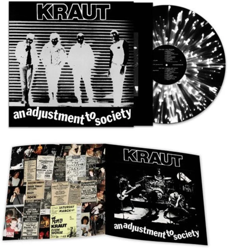 KRAUT 'AN ADJUSTMENT TO SOCIETY' LP - BLACK/WHITE/SPLATTER