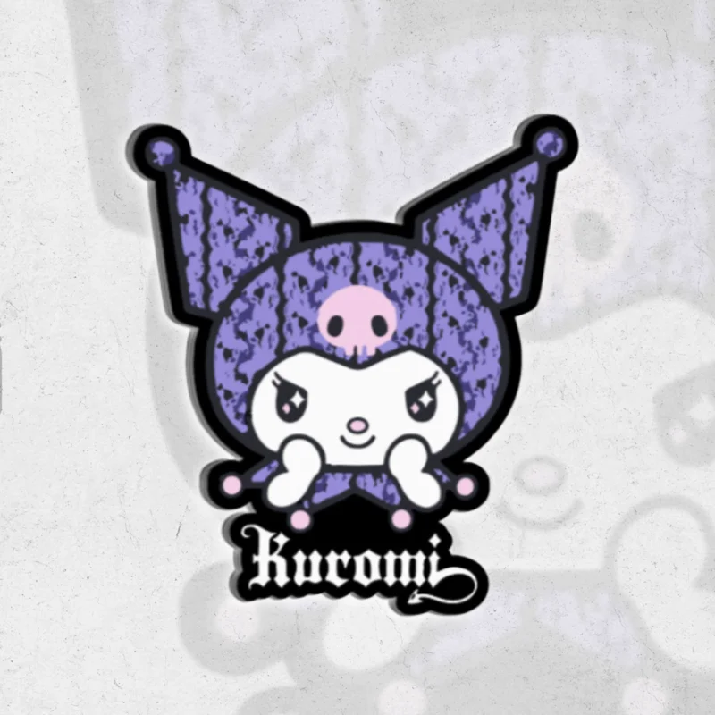 kuromi purple - Holographic vinyl sticker